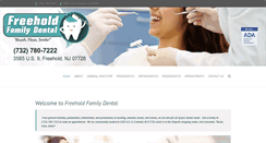Desktop Screenshot of freeholdfamilydental.com