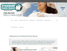 Tablet Screenshot of freeholdfamilydental.com